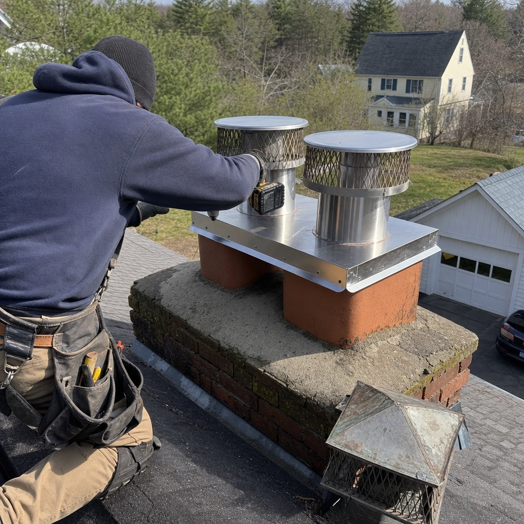 Chimney Cap & Crown in Hartford, CT | Legacy Chimney Cleaning Greater Hartford