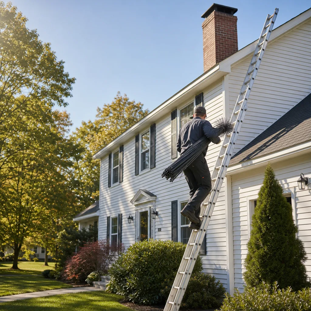 Illustration for chimney cleaning in Simsbury Center